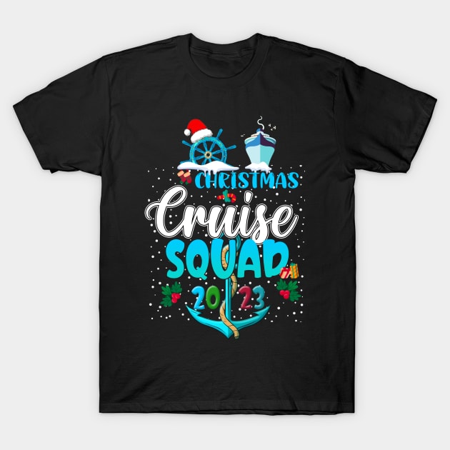 Christmas Cruise Squad 2023 Xmas New Year 2023 Boy Kid Girl T-Shirt by Sandra Holloman